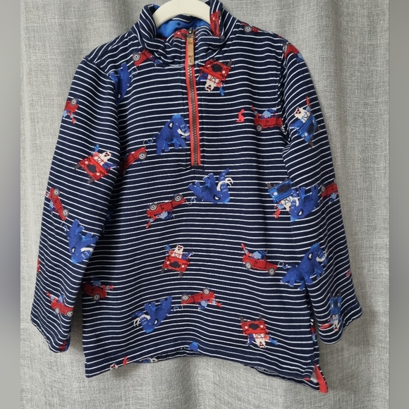 Joules Other - Girls Navy White Red Striped zip sweatshirt. 8 years. Joules